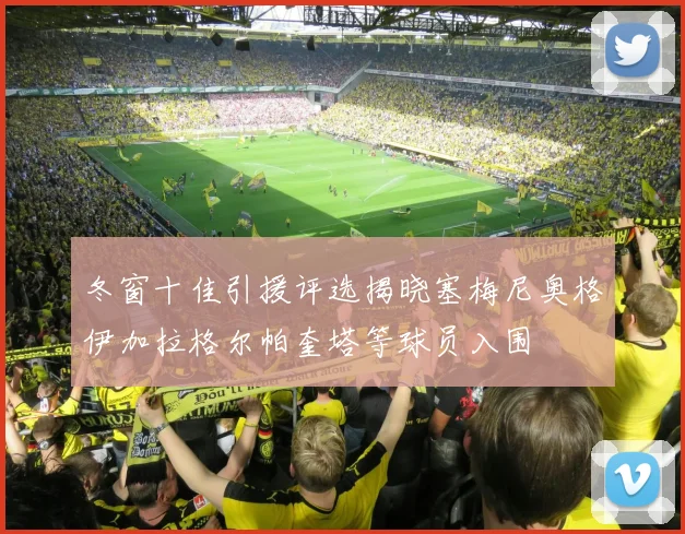 冬窗十佳引援评选揭晓塞梅尼奥格伊加拉格尔帕奎塔等球员入围